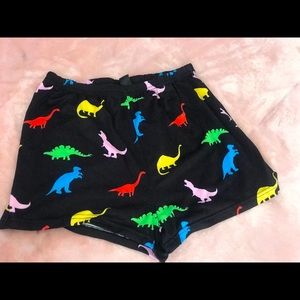 Kids dinosaur pajama shorts